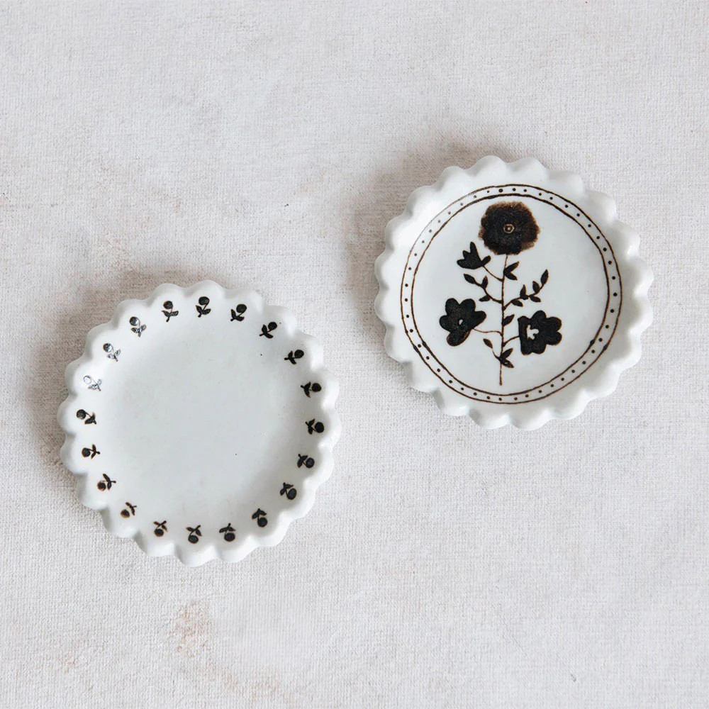 Hand-painted Porcelain Posy Dish | Roan Iris