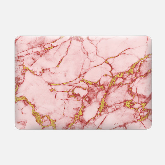 Macbook Case - Blush Gold Marble v2 Macbook Pro | Casetify