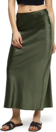 Bias Cut Satin Maxi Skirt | Nordstrom