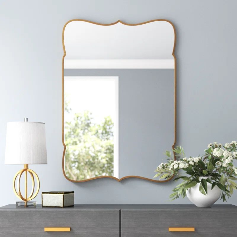 Sameena Rectangle Metal Wall Mirror | Wayfair North America