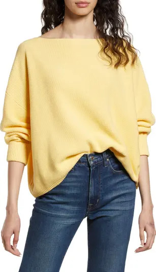 Mozart Moss Stitch Cotton Sweater | Nordstrom