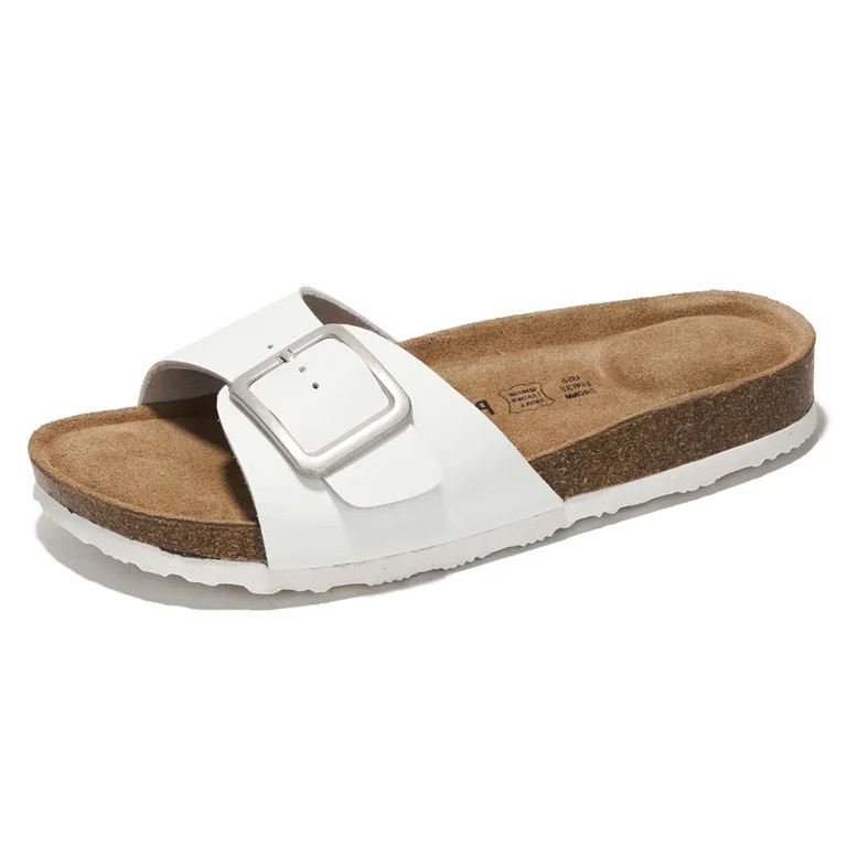 Project Cloud 100% Genuine Leather w/ Memory Foam Flip Flops Sandals for Women (Ibiza) | Walmart (US)