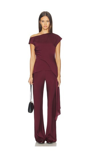 SRG Selena Silk Top in Burgundy. - size XL | Revolve Clothing (Global)