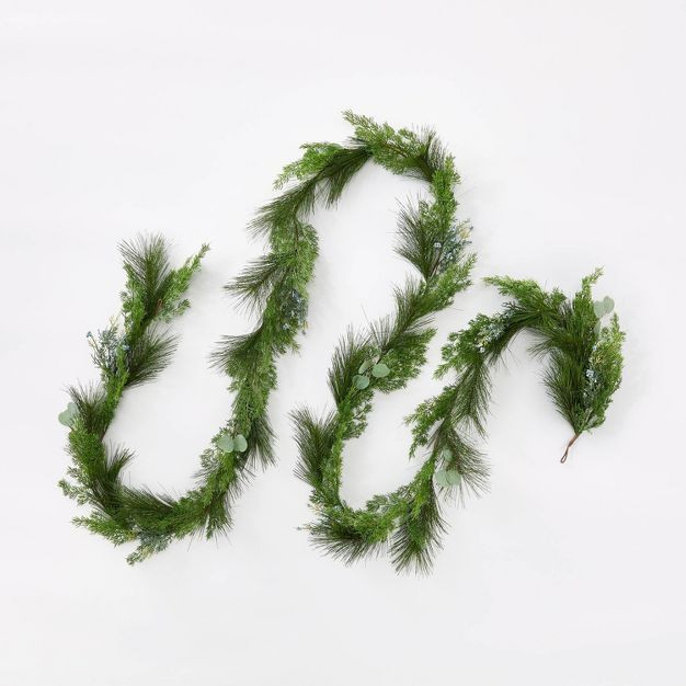 Extra Large Long Needle Pine with Juniper Artificial Garland - Threshold™ designed with Stu... | Target