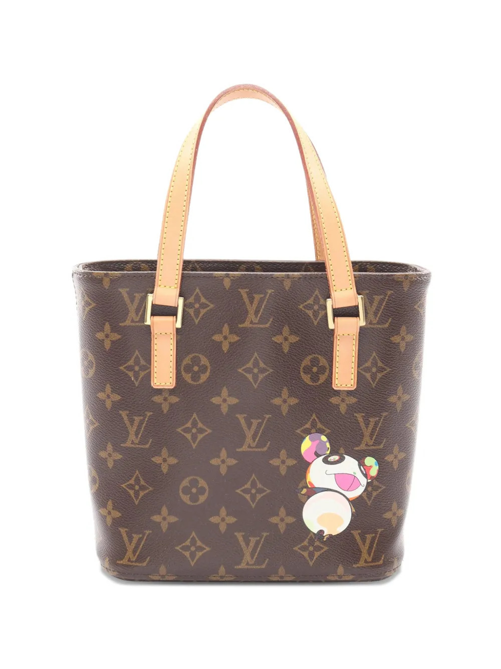 Louis Vuitton Pre-Owned x Takashi Murakami 2004 Vavin PM Monogram Panda tote bag - Brown | Farfetch Global