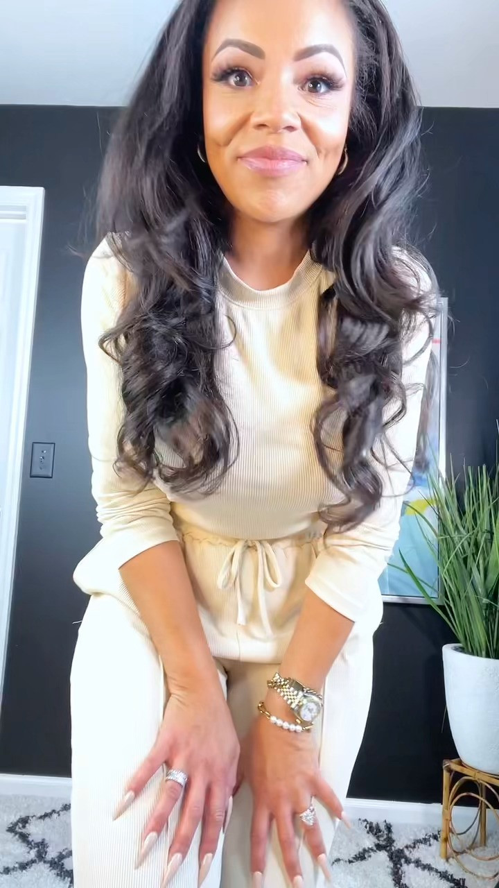 Holiday vibes, but make it cozy-chic! ✨ I’m OBSESSED with this casual 2-piece set — it’s giving effortless comfort with a touch of festive flair. Perfect for lounging, sipping cocoa, or showing up in style at every holiday moment 😉
 

 #LTKHoliday #LTKootd #LTKSaleAlert