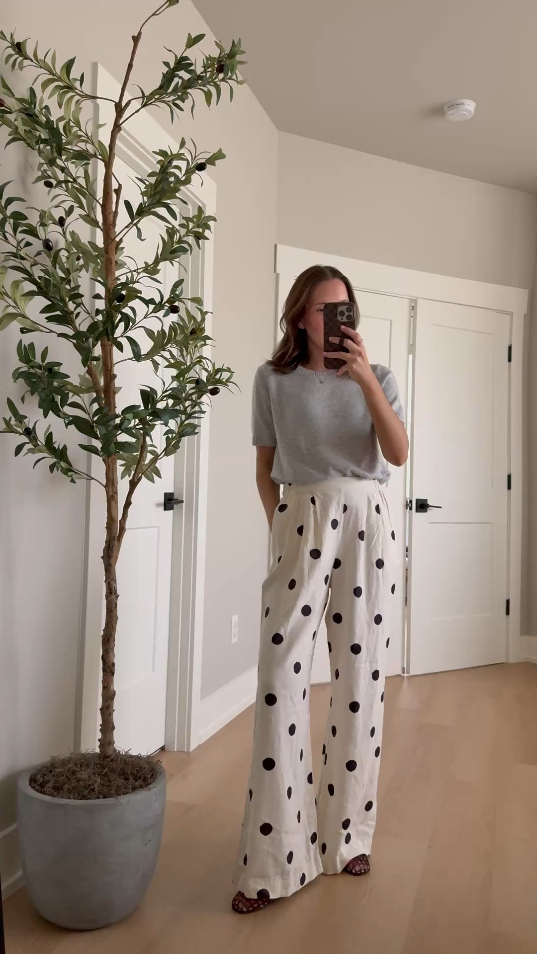 Teacher outfit idea 🍎 I’ve styled these polka dot pants so many ways! They are comfortable and breathable with a stretchy pull on waist. Paired with a cozy short sleeve sweater 

Teacher style, teacher outfit, polka dot pants, target style, teacher Tuesday 