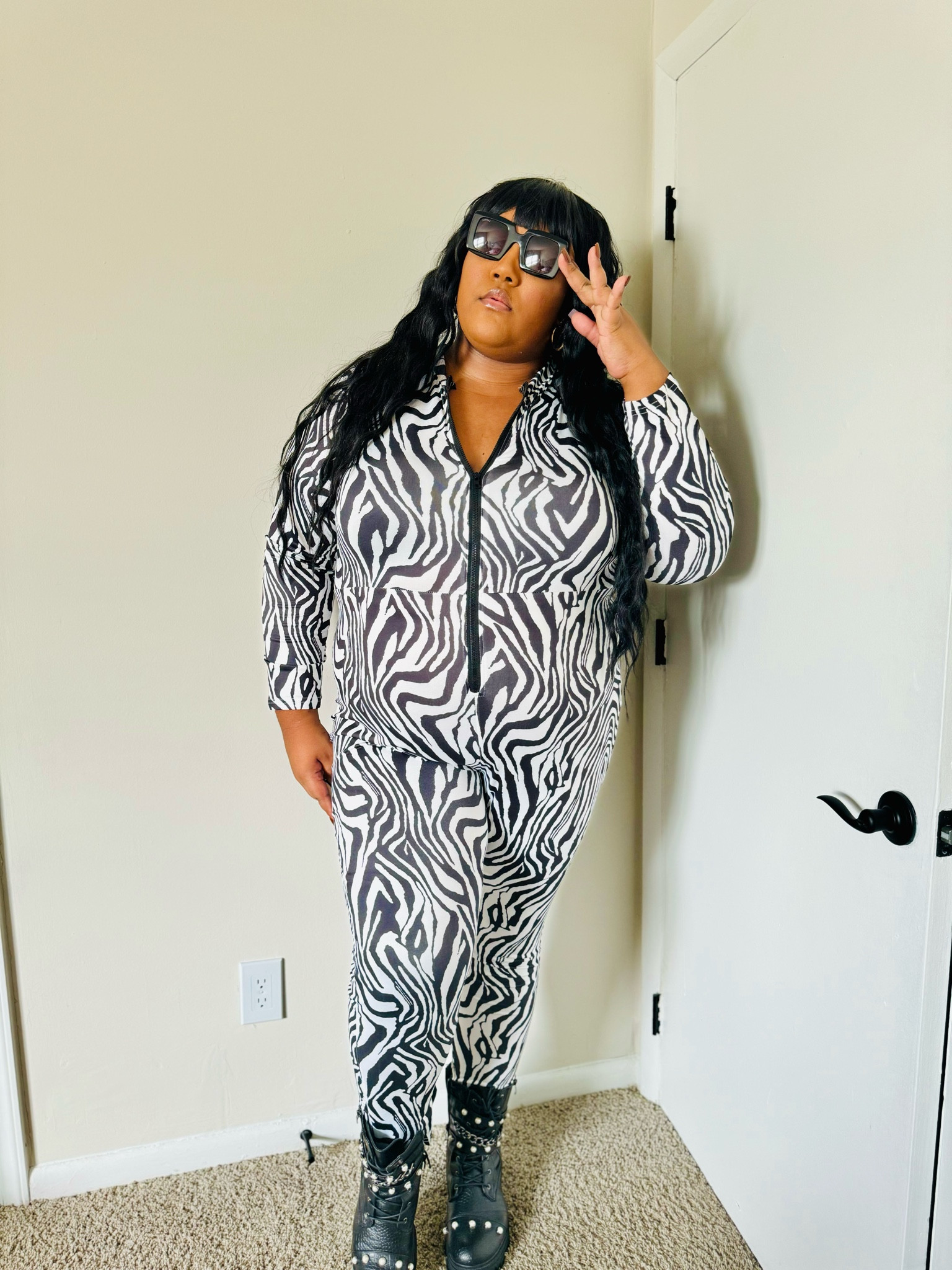 Zebra jumpsuit 🦓

#LTKstyletip #LTKfindsunder50 #LTKplussize