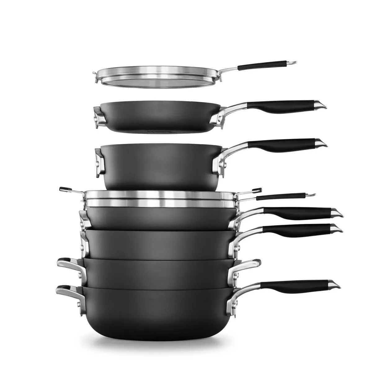 Select by Calphalon with AquaShield Nonstick 9pc Space-Saving Cookware Set | Target