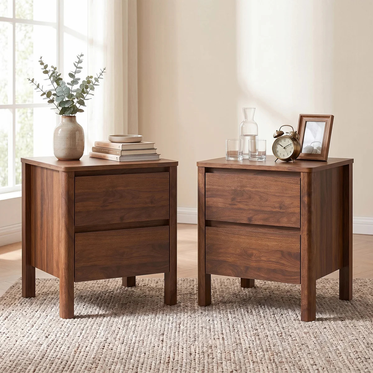 2-Drawer Nightstand (Set Of 2) | Wayfair North America