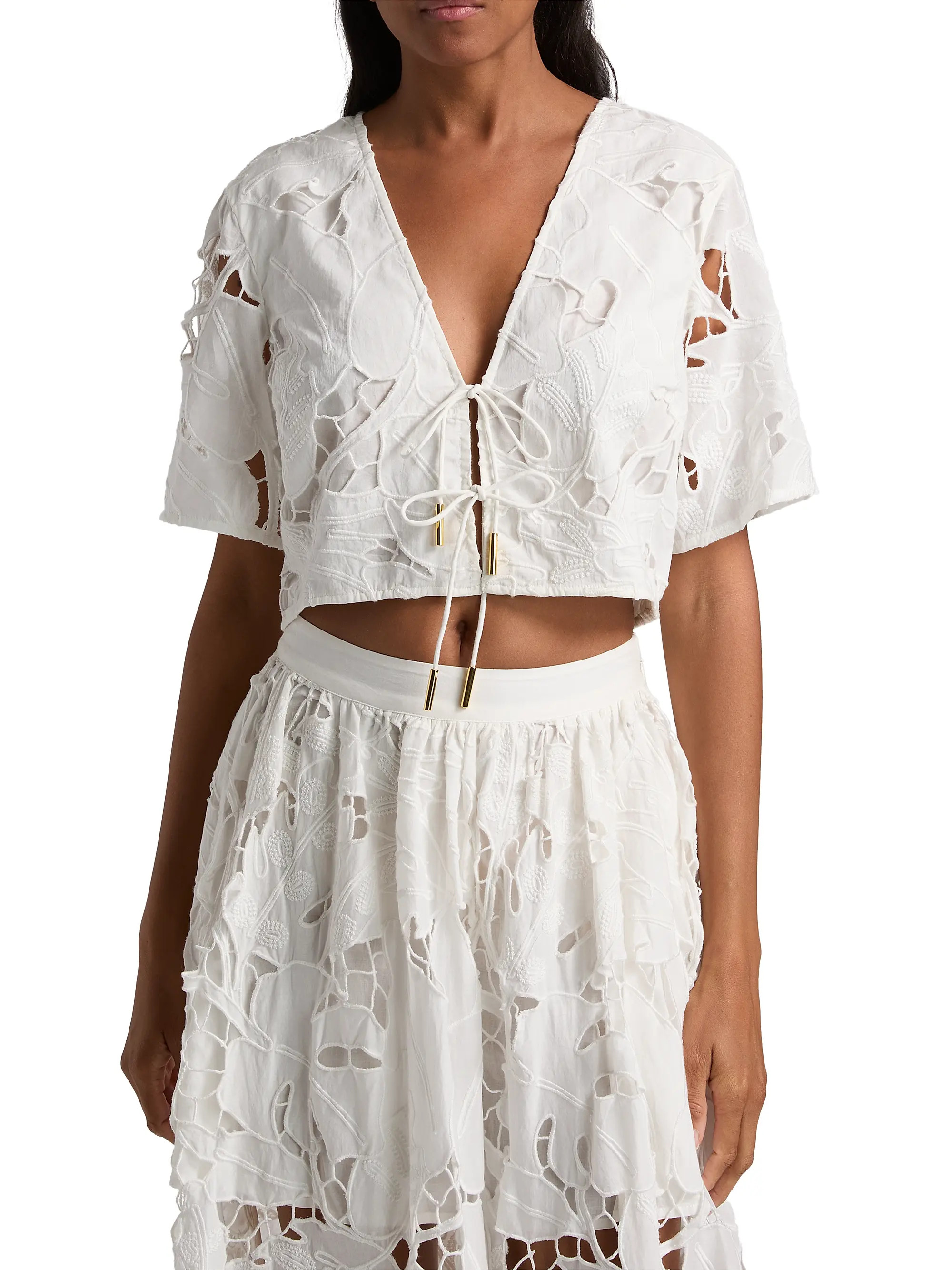 Tani Eyelet Top | Saks Fifth Avenue