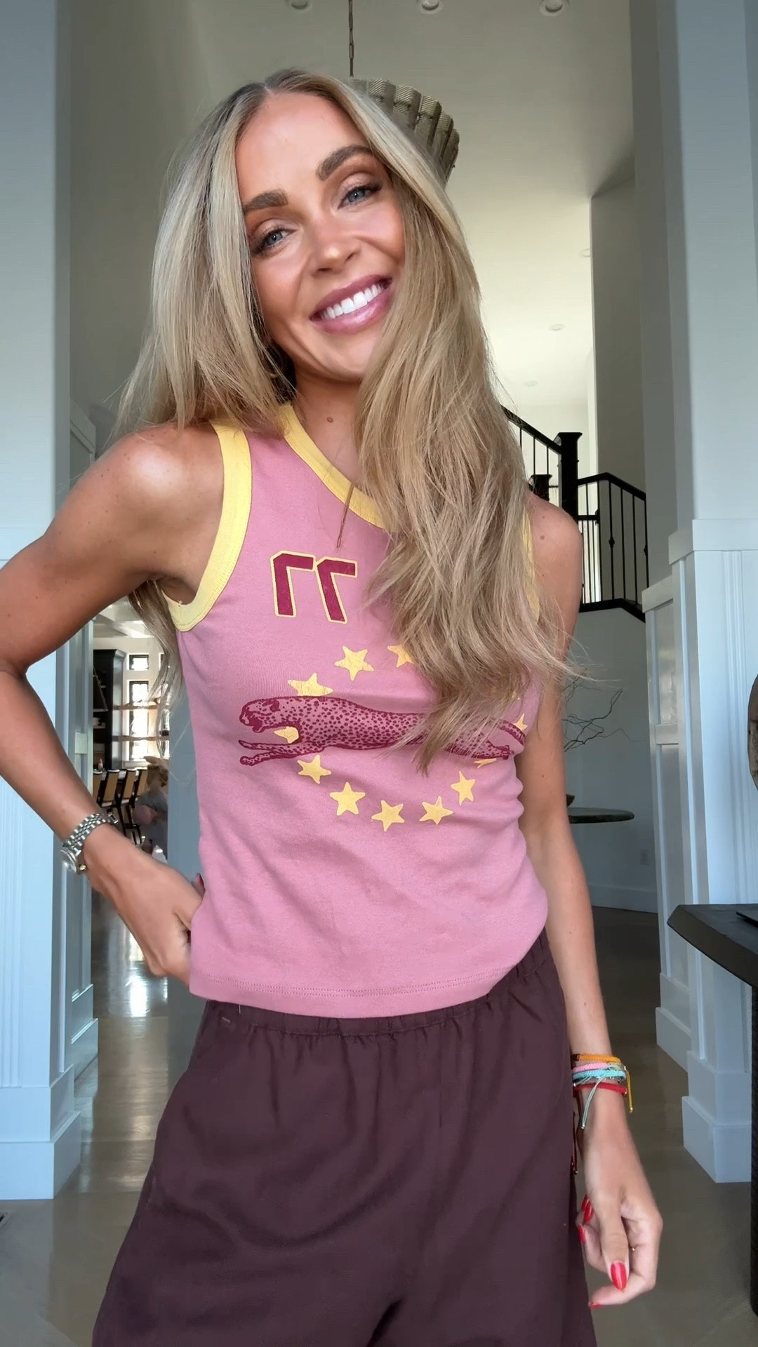 Graphic tee’s are a must for me right now. They make any look cooler.

Tank xs
Shorts xs