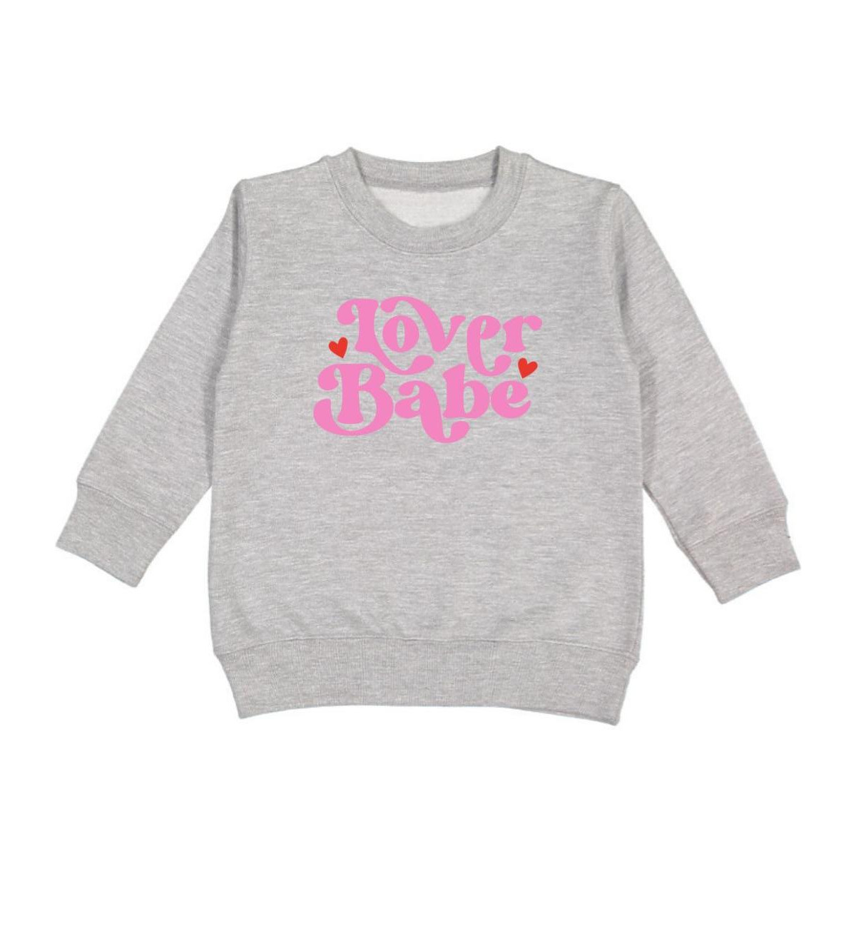 Sweet Wink Toddler Girls Lover Babe Valentine's Day Sweatshirt - Grey | Macy's
