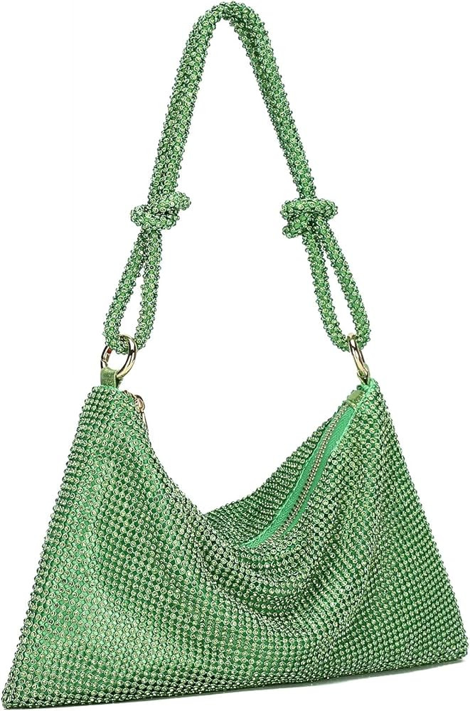 YIKOEE Glitter Rhinestone Purse Crystal Evening Clutch Bag | Amazon (US)