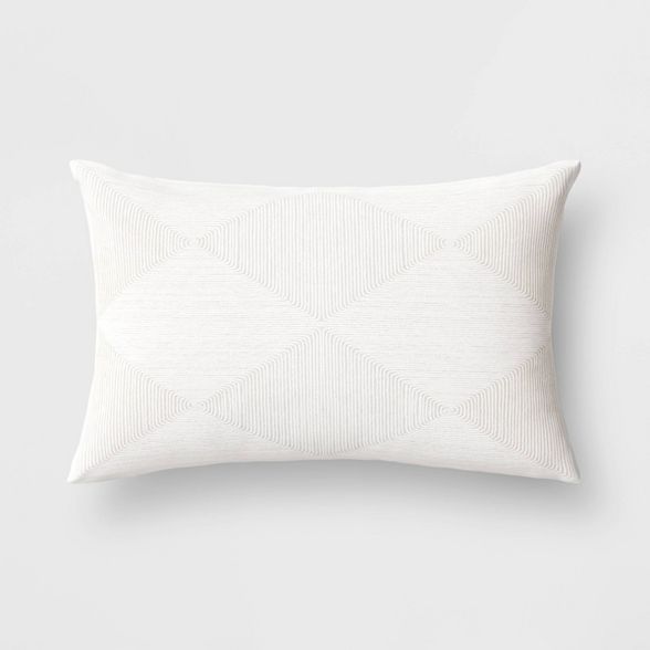 Lumbar Cord Embroidered Geometric Throw Pillow - Project 62™ | Target