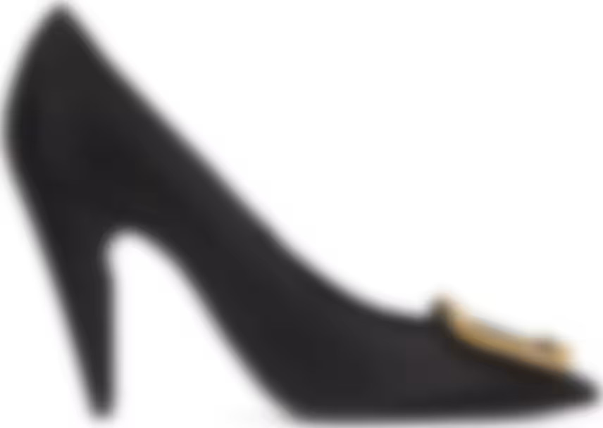 Black Grosgrain St Sulpice 95 Pumps | SSENSE