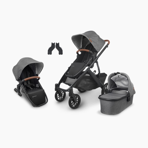 UPPAbaby VISTA V2 Double Stroller Bundle in Greyson Size 36"" x 25.7"" x 39.5"" | 100% Full | Babylist