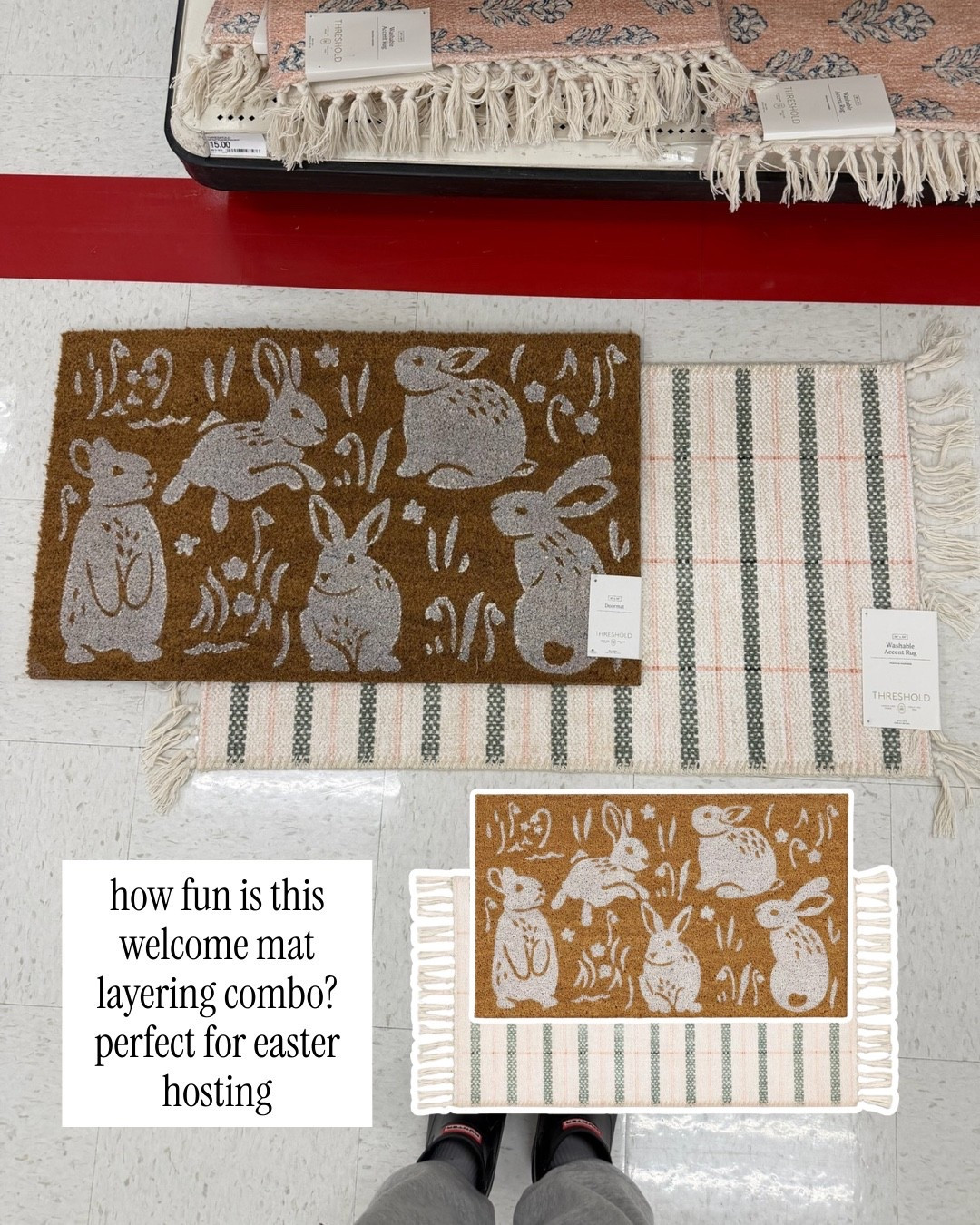 Cute new welcome mats for Spring/Easter at target! 

#LTKHome #LTKSeasonal