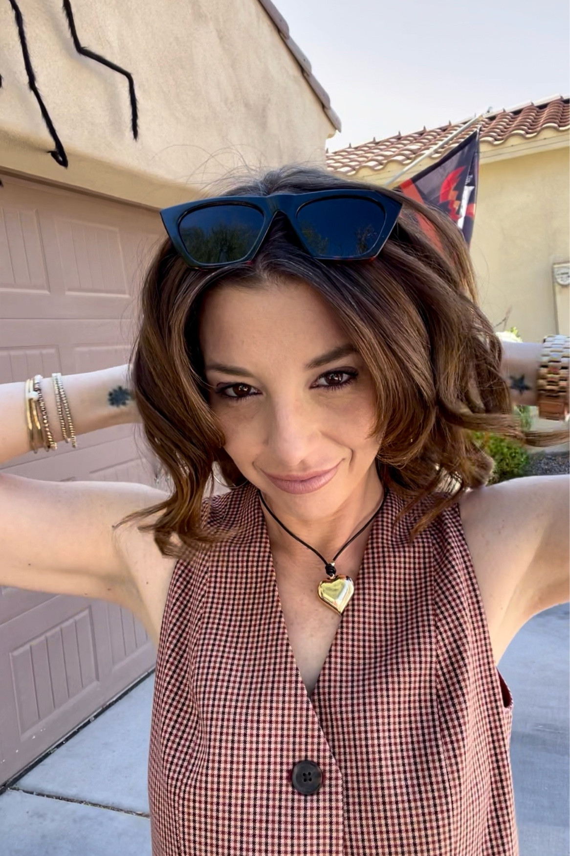 vests & chokers are two more trends I totally fell for this year. this vest is part of a matching set. instead of the matching skirt (which is so cute omg) I paired it with black denim jeans and loafers. 🖤

#LTKSeasonal #LTKstyletip #LTKfindsunder50