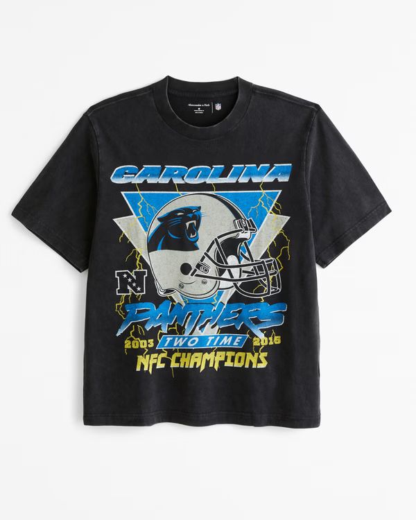 Men's Carolina Panthers Vintage-Inspired Graphic Tee | Men's Tops | Abercrombie.com | Abercrombie & Fitch (US)