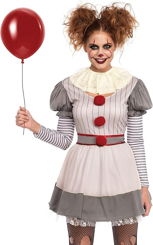 Leg Avenue Women's Creepy Clown Costume | Amazon (US)