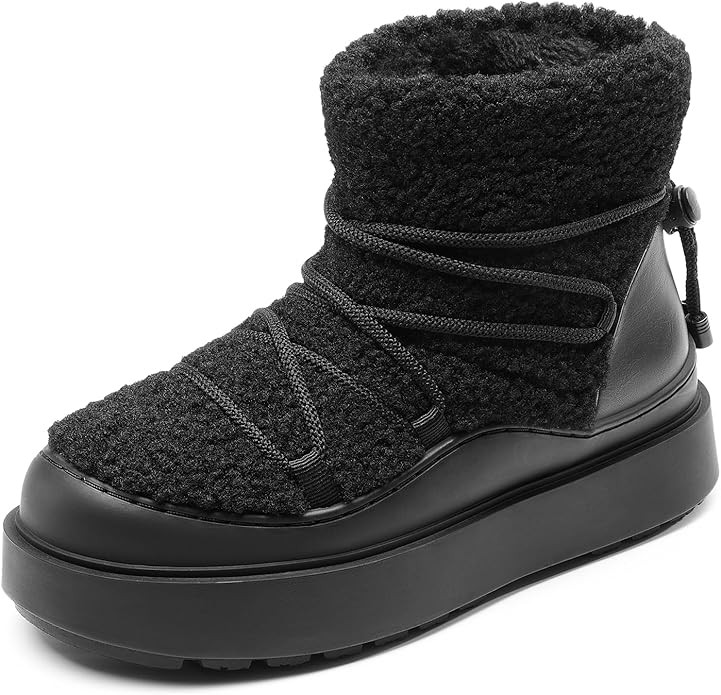 DREAM PAIRS Women's Winter Snow Boots Warm Faux Fur Lined Waterproof Mid Calf Booties, Comfortabl... | Amazon (US)