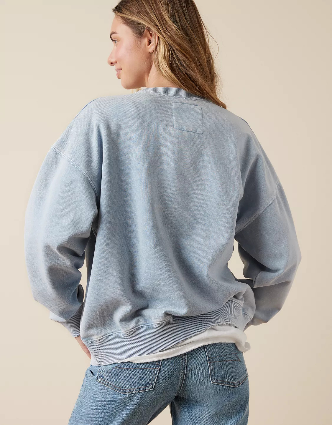 AE Crew Neck Graphic Fleece Sweatshirt | American Eagle Outfitters (US & CA)