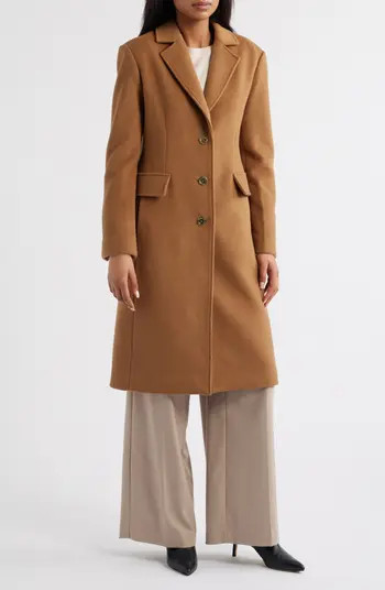 Fitted Longline Coat | Nordstrom
