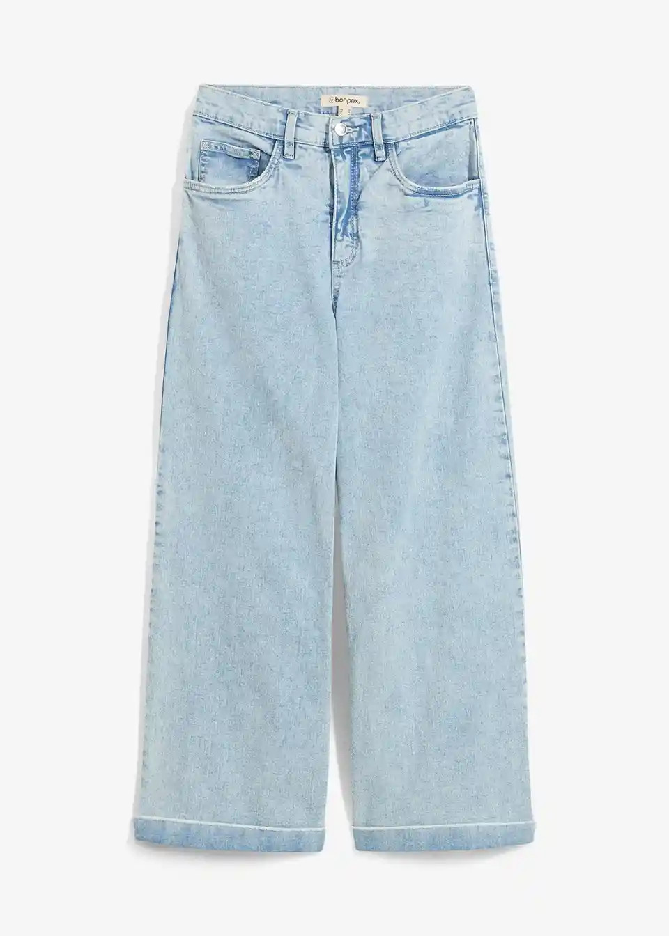 Wide Leg Jeans High Waist, cropped | Bonprix DE