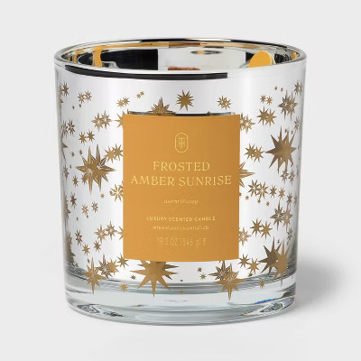 Wooden Wick Frosted Amber Sunrise Jar Candle 19.3oz - Threshold™ | Target