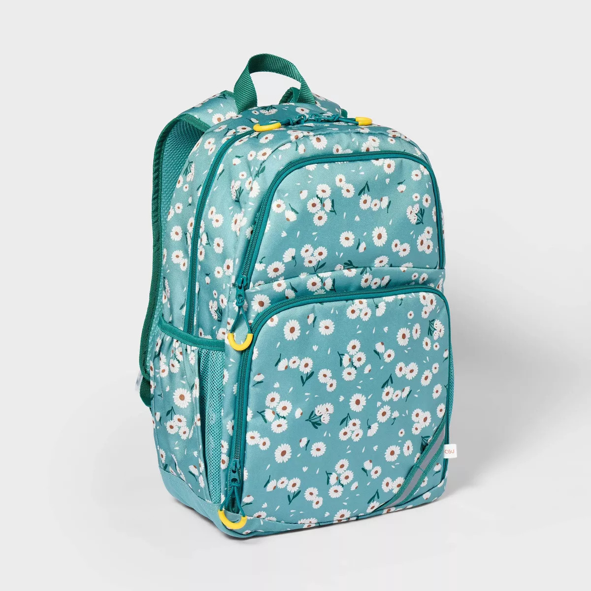 Kids' 17" Everyday Classic Backpack - Cat & Jack™ Mint Daisy: Floral Design, Ages 5-10 | Target