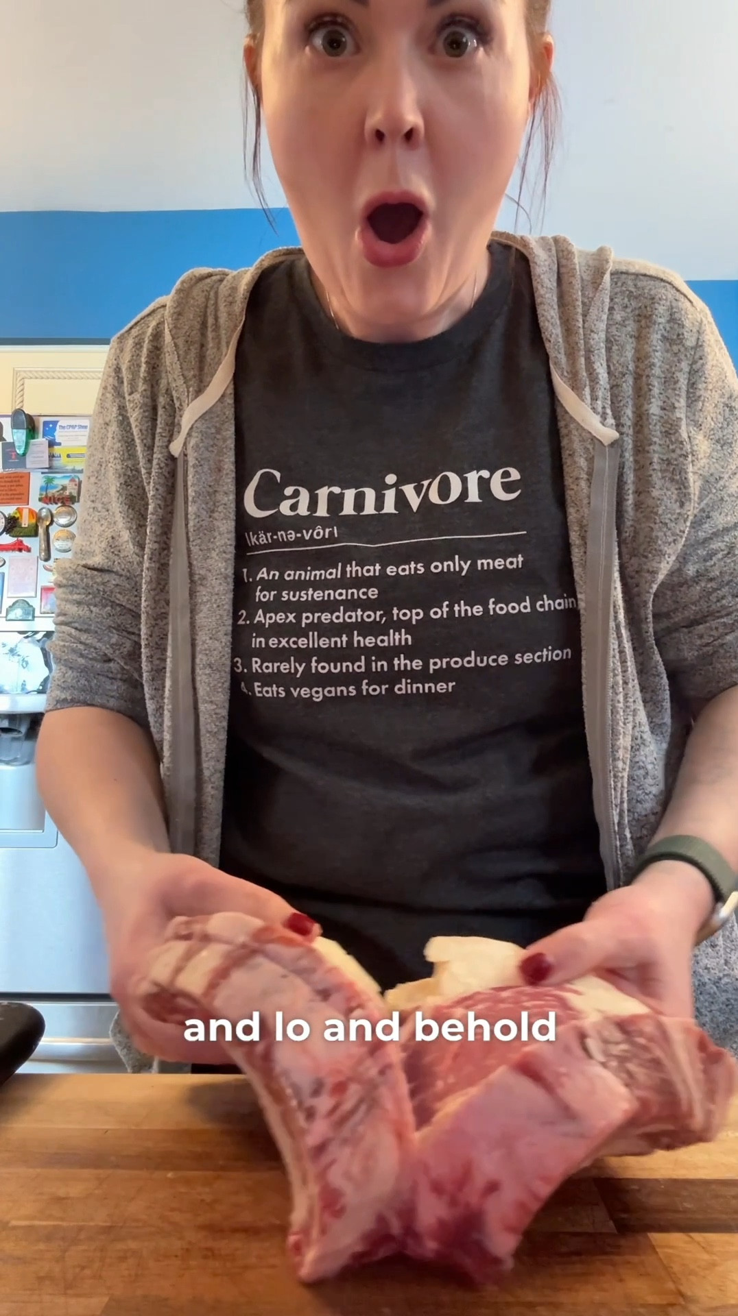 The heart shaped ribeye is all the rage right now on the social so I decided to give this a try! I got this bone in ribeye roast over Christmas for really cheap so I thought it out yesterday and then cut off a nice big chunk. All you do is cut almost all the way through the steak and then fold it out like a butterfly and then trim it to get it into the heart shape. I used my MEATER meat thermometer to make sure that we got the perfect temperature and fry this up in our cast-iron pan in tallow. What a great way to enjoy Valentine’s Day! #carnivore #carnivorediet #carnivorelifestyle #carnivorewoman #animalbased #meat #lchf 

#LTKGiftGuide #LTKWatchNow #LTKOver40
