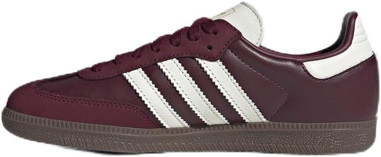 Adidas Women's Samba OG W MaroonOff White/Gum 3 10 US | Amazon (US)