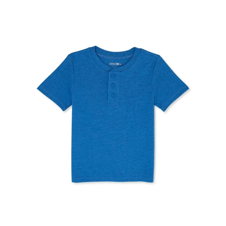 Garanimals Toddler Boy Short Sleeve Henley T-Shirt, Sizes 18M - 5T | Walmart (US)