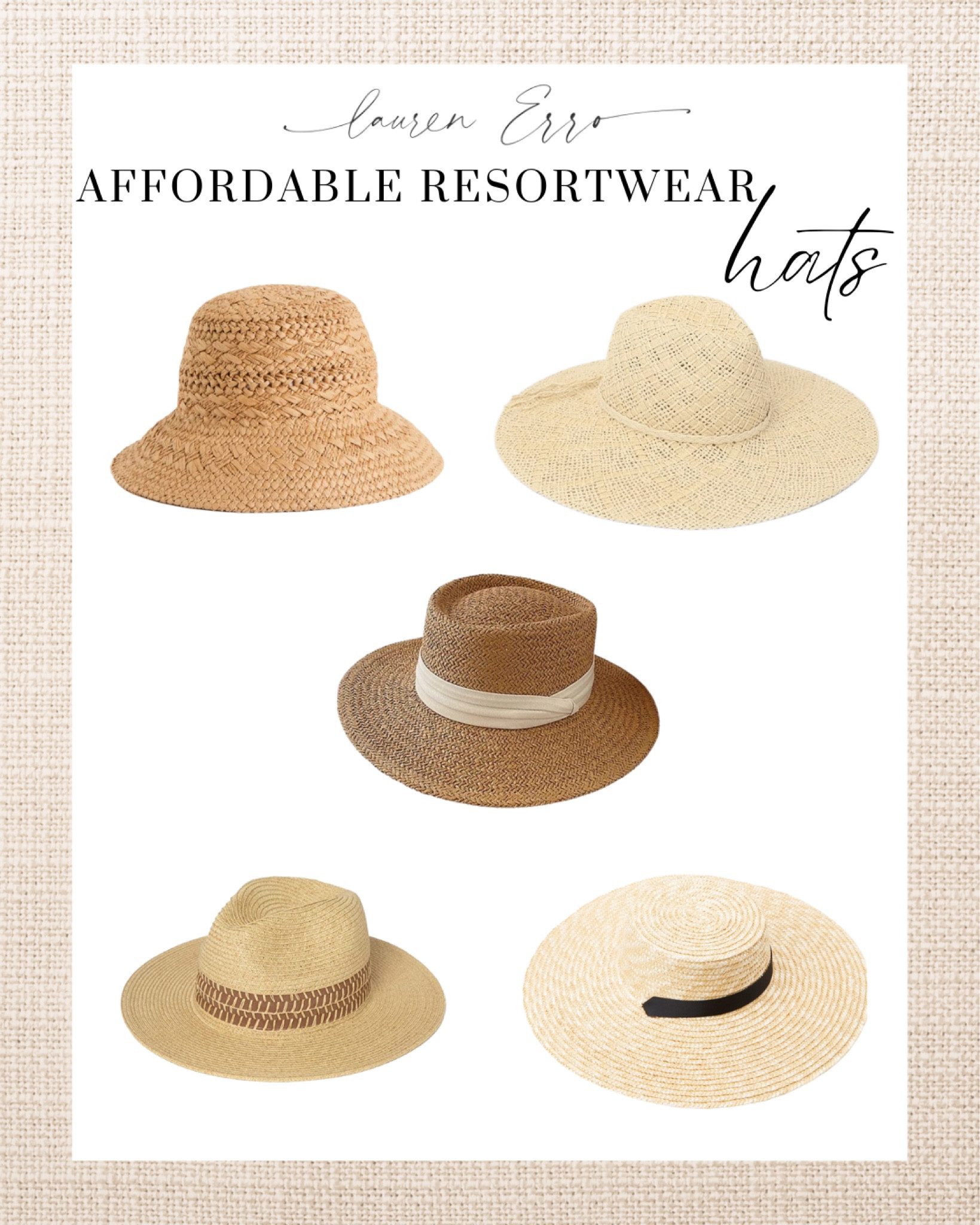 Affordable Resortwear Hats
.
.
Straw hats, vacation hats, poolside, sun hat, fedora, vacation, hats, travel, hats, summer, resort, wide brim hat


 

#LTKSeasonal #LTKunder50 #LTKtravel