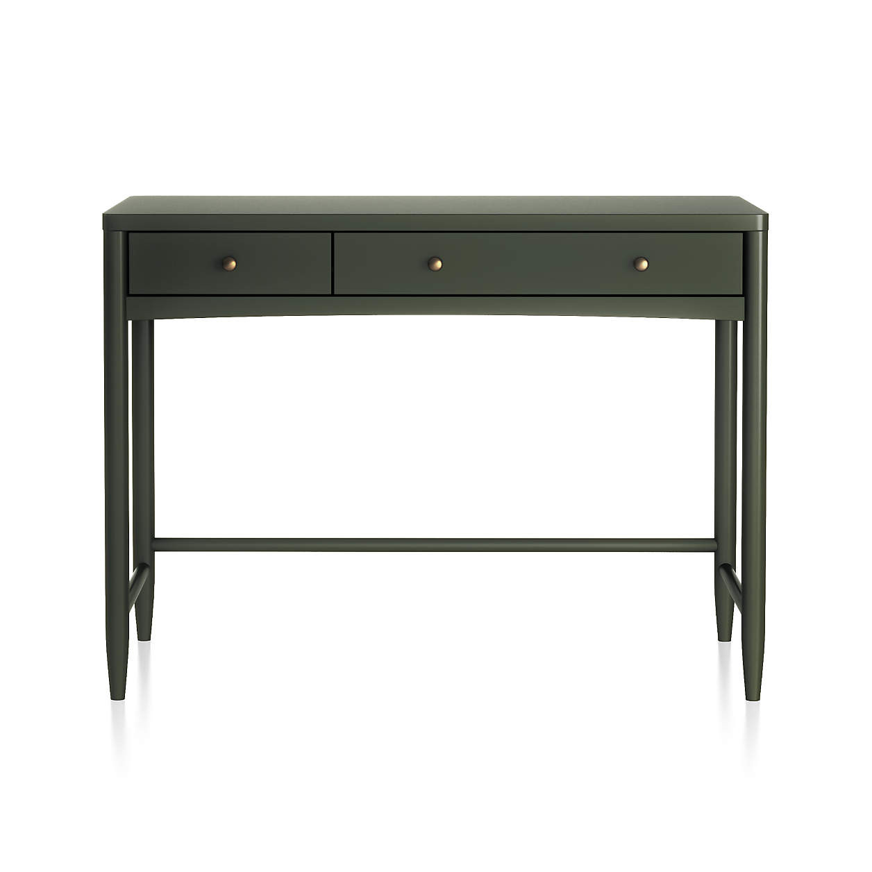 Hampshire Olive Green Wood Kids 2-Drawer Desk + Reviews | Crate & Kids | Crate & Barrel