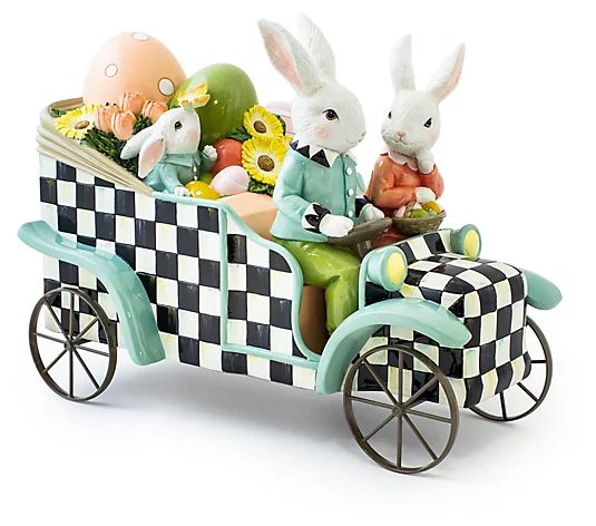 MacKenzie-Childs Spring Fling Rabbit Car - QVC.com | QVC
