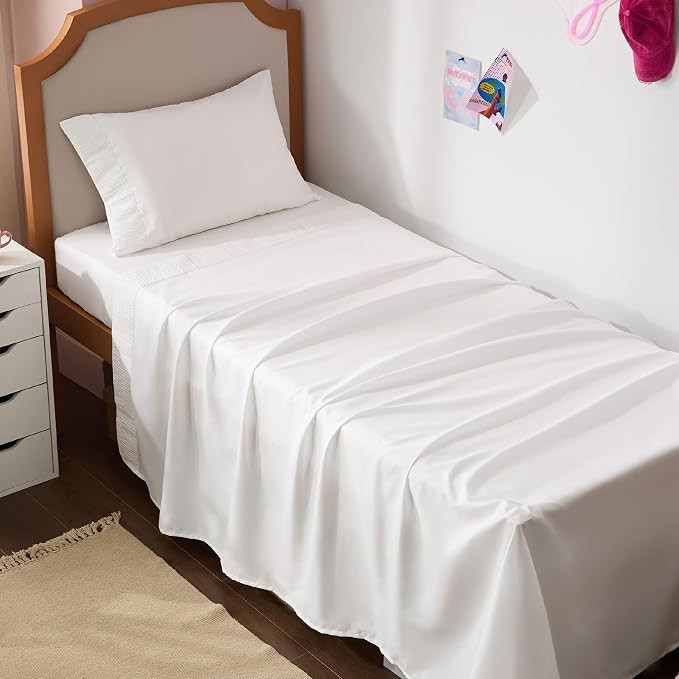 Bedsure Twin XL Sheets Dorm Bedding - 3 Pieces Soft Extra Long Twin Sheets, Breathable & Cooling ... | Amazon (US)