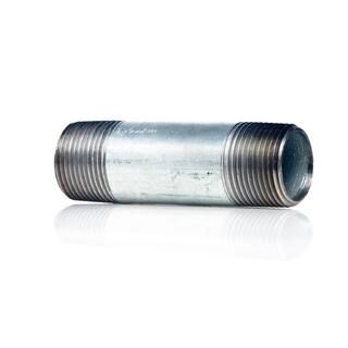 Southland 1-1/4 in. x 12 in. Galvanized Steel MPT Nipple 566-120HN - The Home Depot | The Home Depot