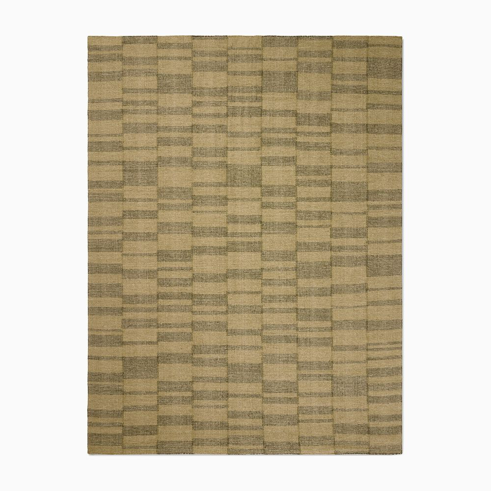 Melange Grid Flatweave Wool Rug | West Elm (US)