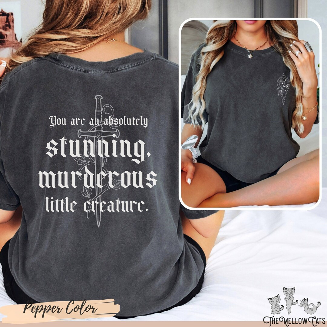 FBAA Shirt Stunning, Murderous Little Creature Comfort Colors Tee, Poppy and Casteel Da'neer, Boo... | Etsy (US)