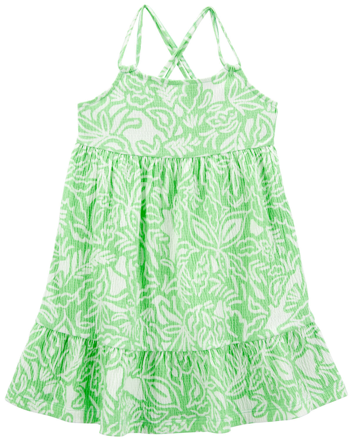 Green Toddler Floral Gauze Dress | carters.com | Carter's