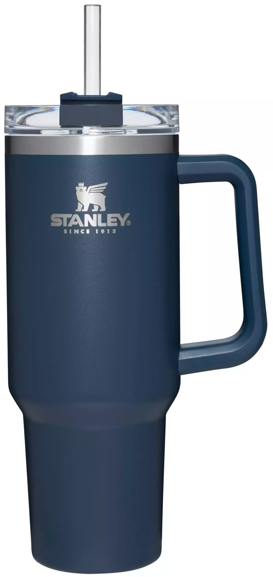 NWT Chambray Stanley Travel Quencher Cup with Handle 40oz Light Blue