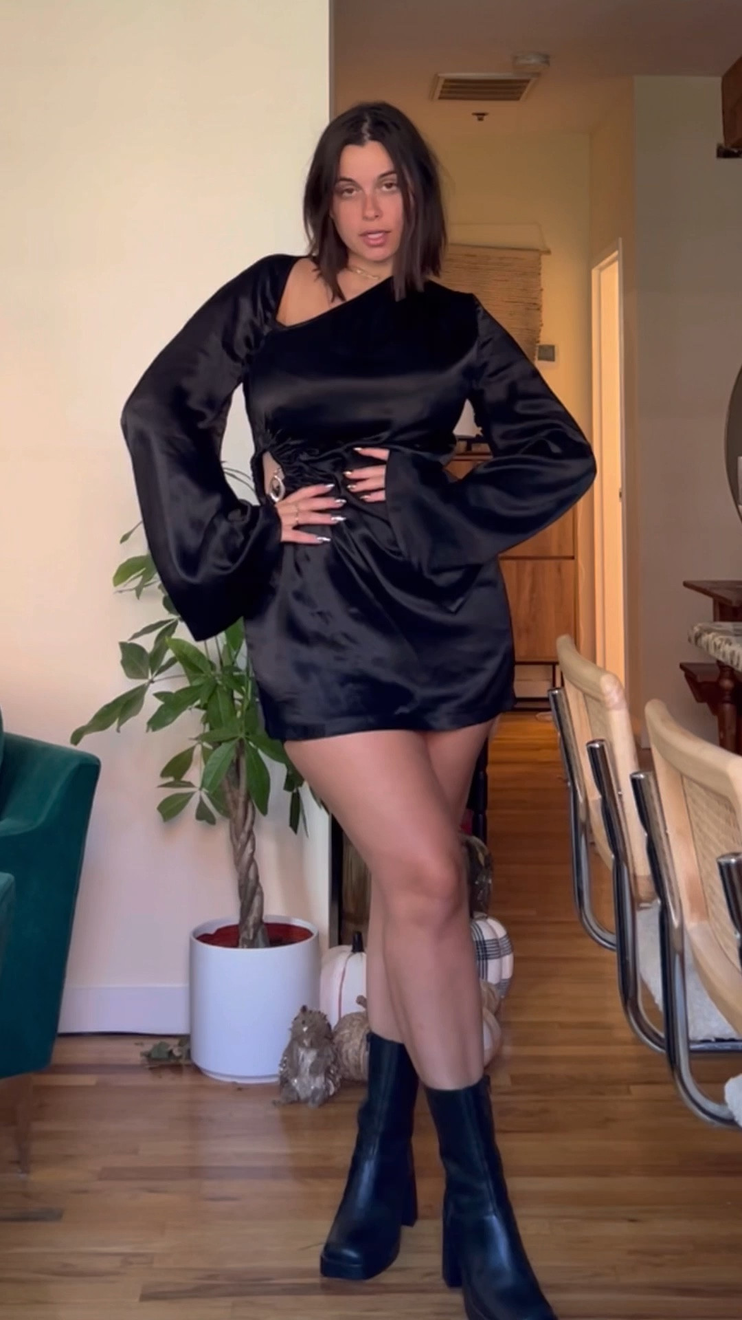 perfect little black dress from revolve for the fall (Size Reference : Large ) 

#LTKstyletip #LTKSeasonal #LTKfit