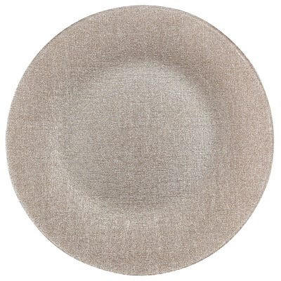 Champagne Glitter Glass Charger Plate | Pier 1 Imports