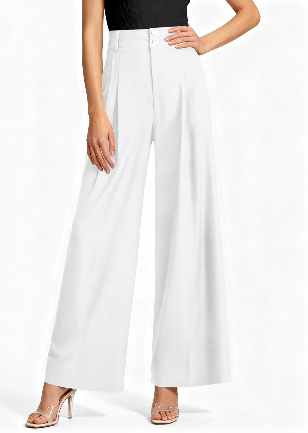 PRETTYGARDEN Women's High Waisted Wide Leg Dress Pants | Amazon (US)