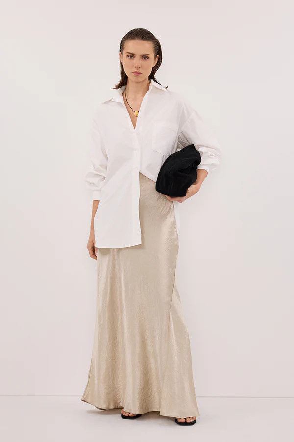 BREANNA PUMICE JACQUARD MIDI SKIRT | DISSH