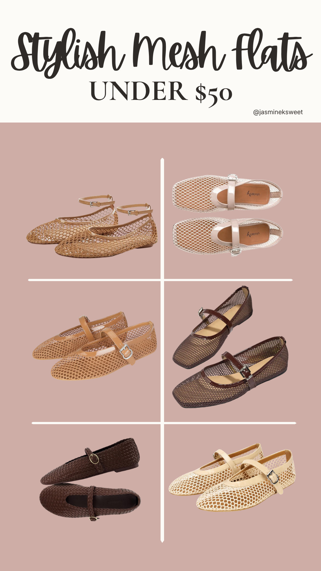 Mesh mary jane flats are having a major moment, and every pair here is under $50.
#LTKunder50 #LTKshoecrush #LTKstyletip 

 #LTKgrwm #LTKvlog #LTKSaleAlert