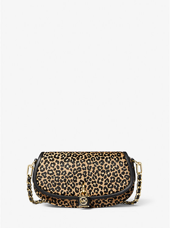 Mila Small Leopard Print Calf Hair Shoulder Bag | Michael Kors US