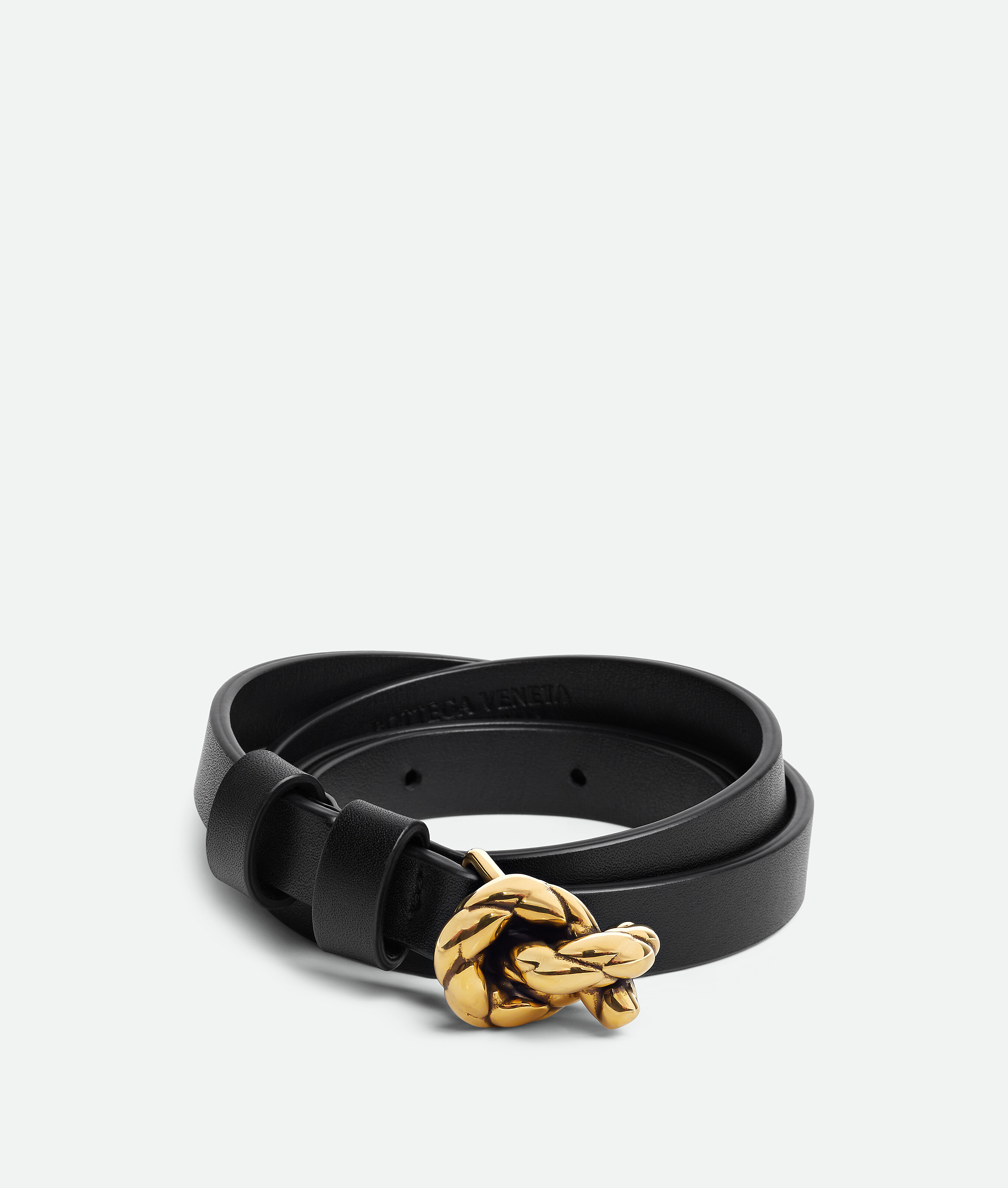 Bottega Veneta Knot Belt - Black - Women - 28 | Bottega Veneta